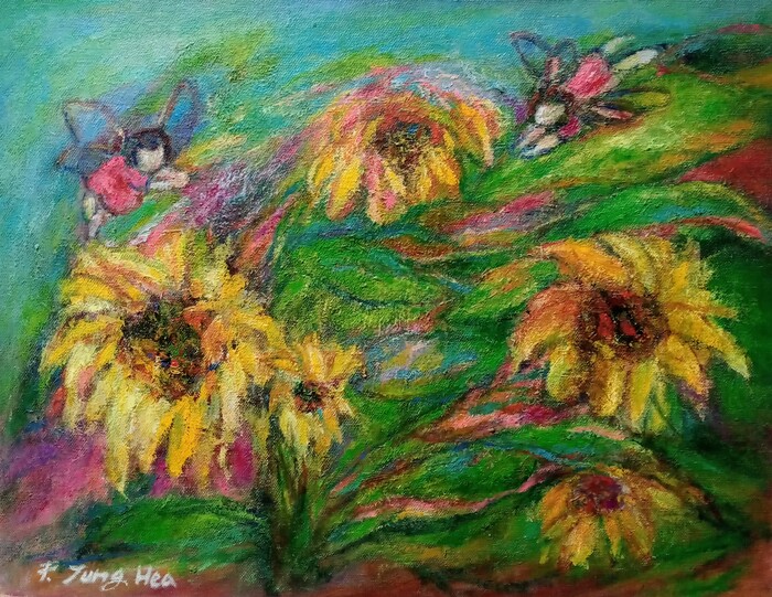 [박정해의 시와 그림의 뜨락] 춤추는 꽃