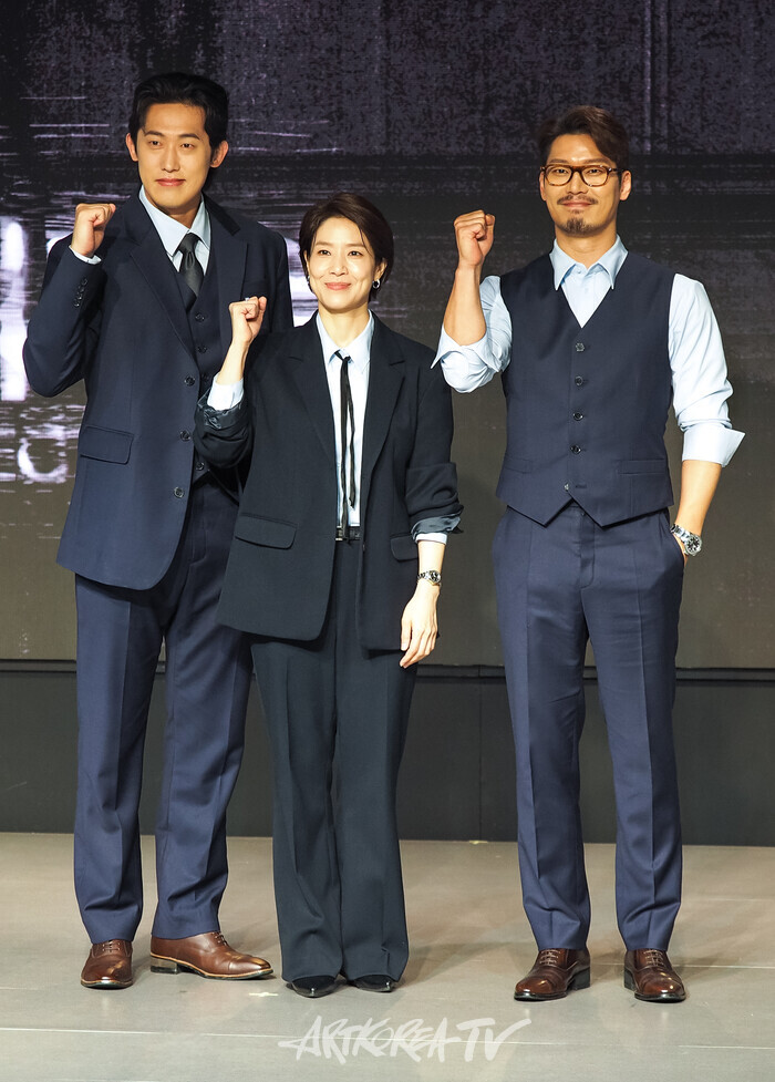 [AK포토] 양소민-박훈-민진웅, 압도감 넘치는 토비 실리 (디 이펙트)