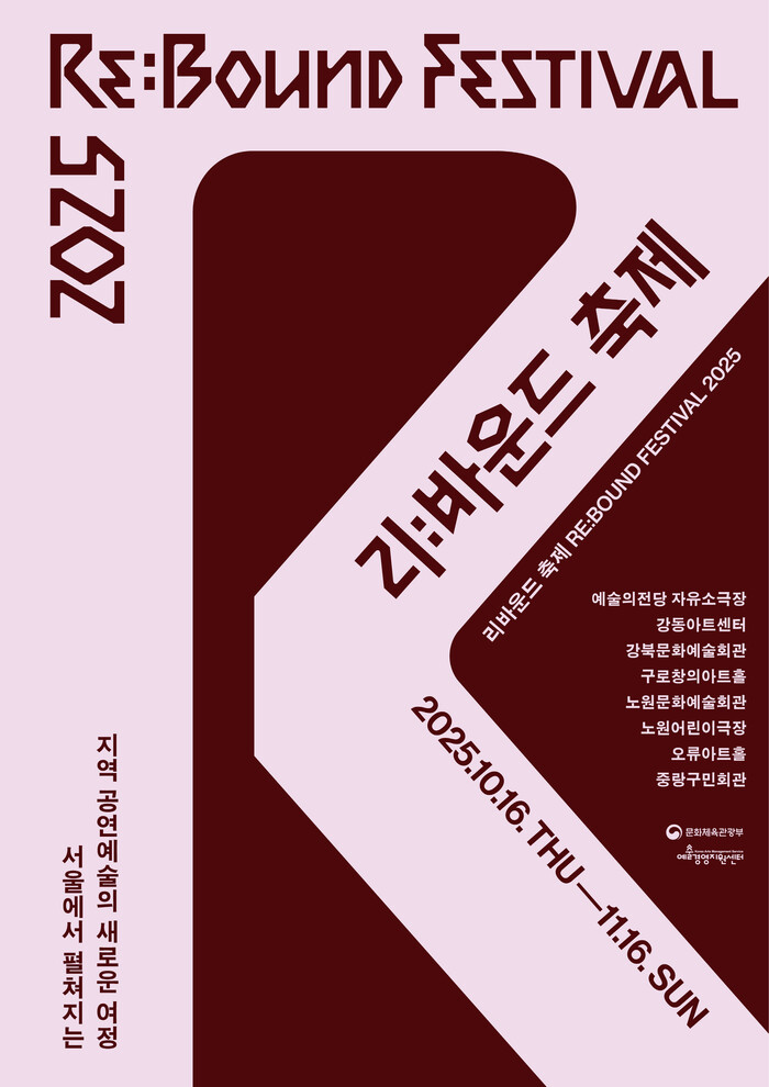 서울 5개 자치구 문화재단, '2025 리:바운드 축제' 협력 ... 지역 공연예술, 서울 무대 오른다