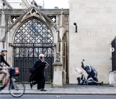 [해외특집 기획] Banksy, 런던 왕립 법원 벽화 철거-사법권과 표현의 자유 충돌