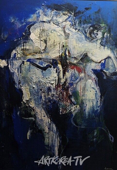 모하(眸河) 김규리 작가, 추상의 강렬한 파동으로 내면을 비추다